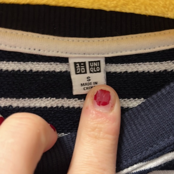 Uniqlo navy white stripe tunic - Picture 3 of 4